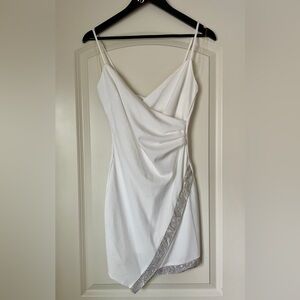 Shine In The Spotlight Rhinestone Dress | Bride-to-be | Bachelorette | White | S